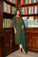 Bestseller- "Meher" Green Ajrakh printed Kurta/Pants set ( Set of 2 )