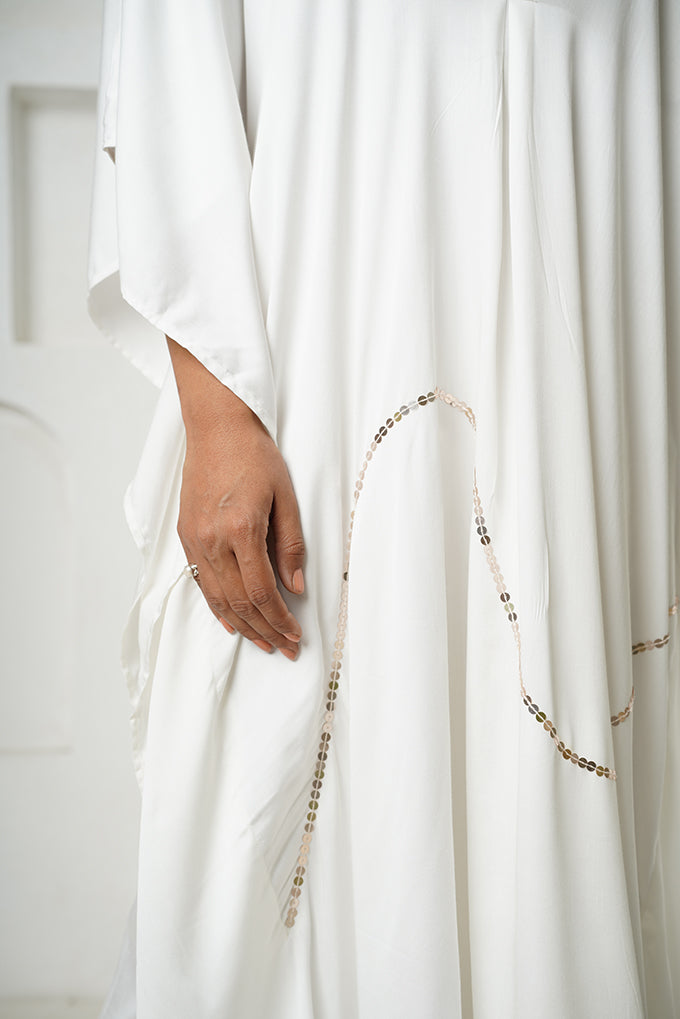 'Ivory'  Modal silk Kaftan